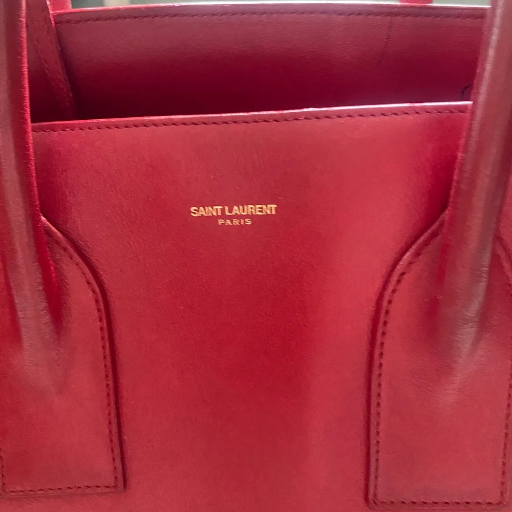 Saint Laurent LARGE Sac Du Jour, Red, YSL Hedi Slimane - Picture 3 of 16